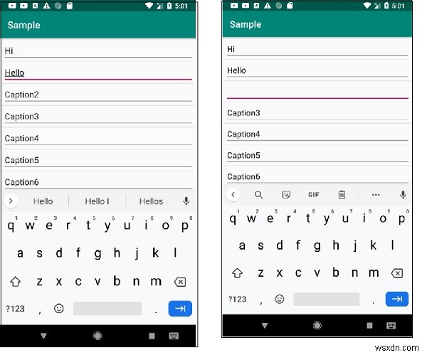 วิธีสร้าง editText ที่โฟกัสได้ภายใน ListView บน Android 