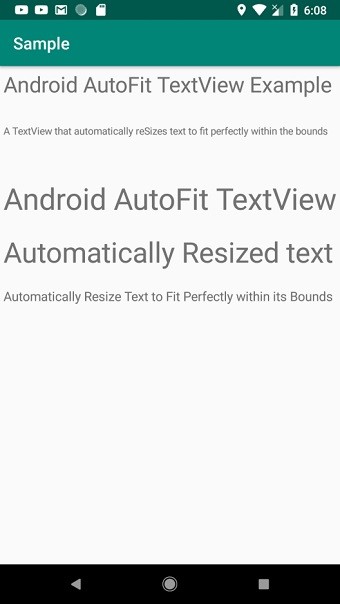 วิธีใดดีที่สุดในการปรับขนาด TextView Text ให้พอดีกับขอบเขตบน Android โดยอัตโนมัติ 