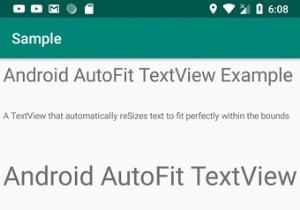 วิธีใดดีที่สุดในการปรับขนาด TextView Text ให้พอดีกับขอบเขตบน Android โดยอัตโนมัติ 