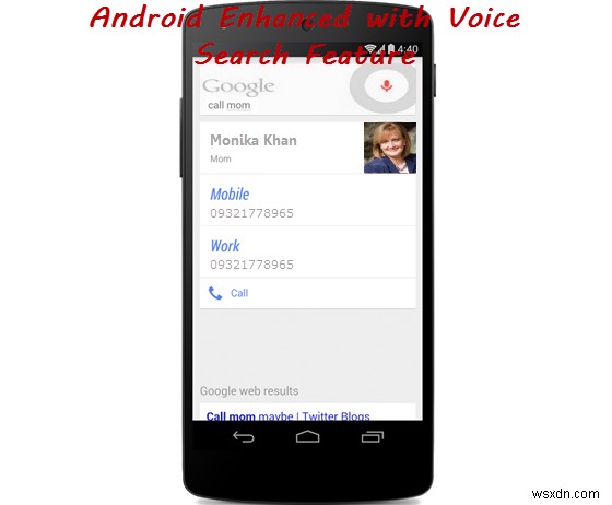 การค้นหาด้วยเสียงตามความสัมพันธ์ของ Google บน Android 