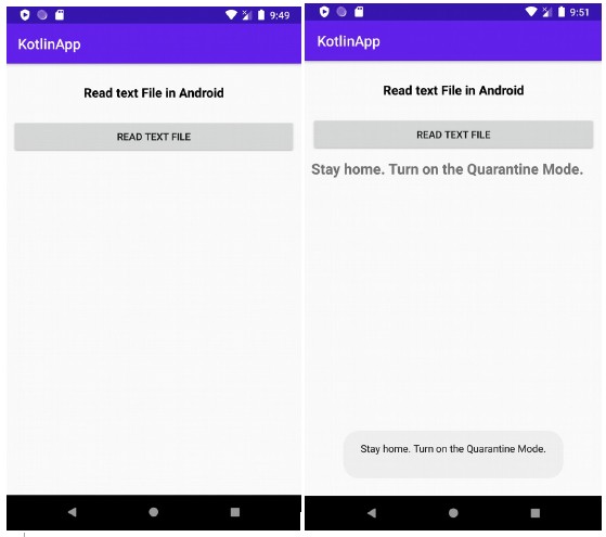 จะอ่านไฟล์ข้อความอย่างง่ายในแอพ Android โดยใช้ Kotlin ได้อย่างไร 