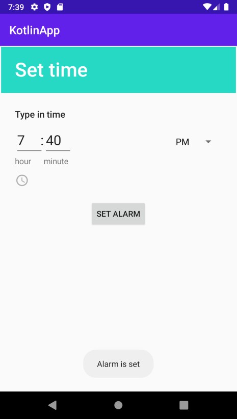 วิธีการใช้ AlarmManager ใน Android โดยใช้ Kotlin? 