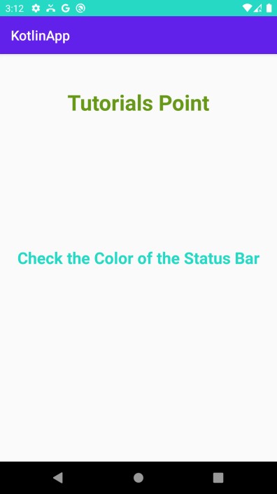 จะเปลี่ยนสีแถบสถานะให้ตรงกับแอพ Android โดยใช้ Kotlin ได้อย่างไร 