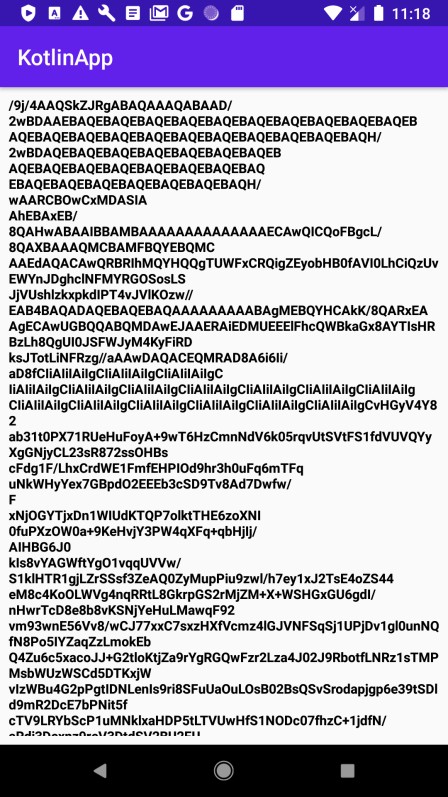 วิธีแปลงรูปภาพเป็น base64 String ใน Android โดยใช้ Kotlin 