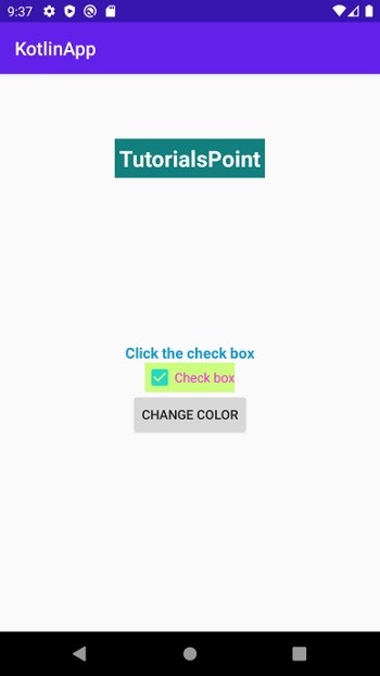 จะเปลี่ยนสีของ CheckBox ใน Android โดยใช้ Kotlin ได้อย่างไร? 