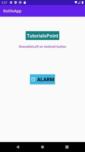 วิธีการตั้งค่า drawableLeft โดยทางโปรแกรมบนปุ่ม Android โดยใช้ Kotlin 
