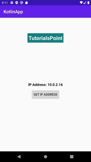 จะรับที่อยู่ IP ของ Android Emulator โดยใช้ Kotlin ได้อย่างไร 