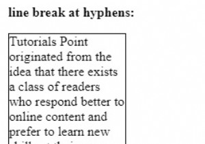 คุณสมบัติตัวแบ่งคำ CSS 