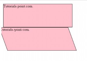 กำหนดการเปลี่ยนแปลงเอียงพร้อมกับแกน x โดยใช้ CSS 
