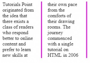 คุณสมบัติสีของกฎหลายคอลัมน์ CSS3 