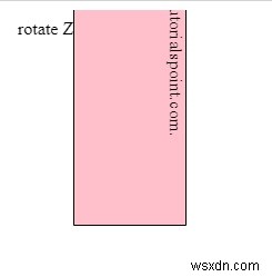 การแปลง 3D แกน Z ด้วย CSS3 