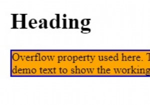 CSS ล้น:ซ่อน 