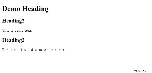 การเว้นวรรคตัวอักษรโดยใช้ CSS 