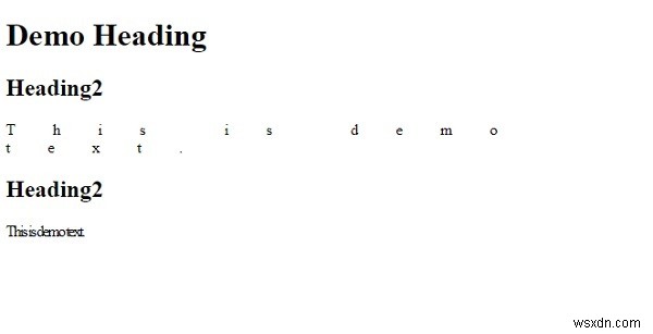 การเว้นวรรคตัวอักษรโดยใช้ CSS 