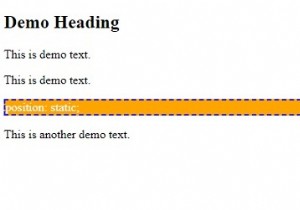 การวางตำแหน่งคงที่ใน CSS 