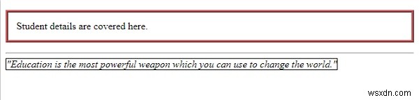 คุณสมบัติ border-width ใน CSS 