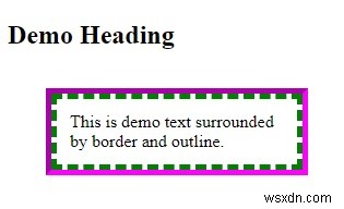 การทำความเข้าใจความแตกต่างระหว่าง CSS Border และ Outline 