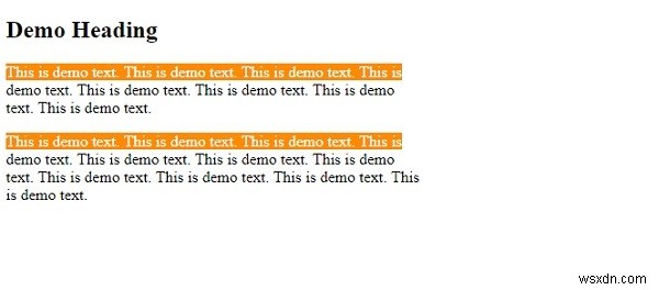 ::first-line Pseudo-element ใน CSS 