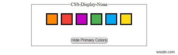 แสดงไม่มีใช้ใน CSS 