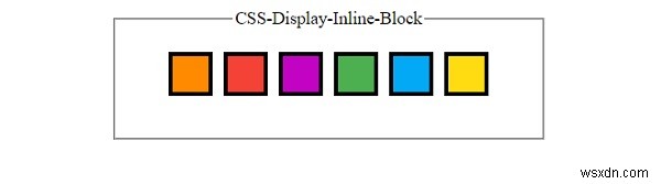 แสดง Inline-Block ที่ทำงานกับ CSS 