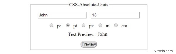 CSS หน่วยสัมบูรณ์และสัมพัทธ์ 