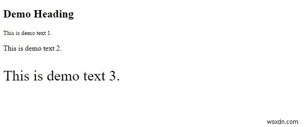 ขนาดตัวอักษรใน CSS 