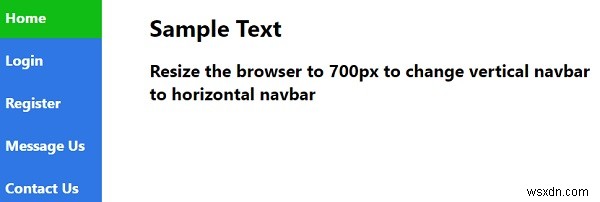 จะสร้างเมนูนำทางด้านข้างแบบตอบสนองด้วย CSS ได้อย่างไร? 