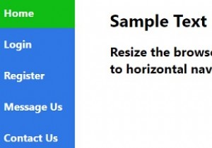 จะสร้างเมนูนำทางด้านข้างแบบตอบสนองด้วย CSS ได้อย่างไร? 