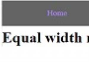 จะสร้างแถบนำทางด้วยลิงค์การนำทางที่มีความกว้างเท่ากันด้วย CSS ได้อย่างไร? 