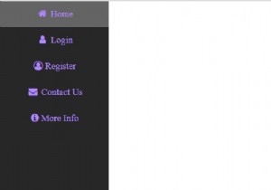 จะสร้างเมนูนำทางด้านข้างด้วยไอคอนโดยใช้ CSS ได้อย่างไร? 