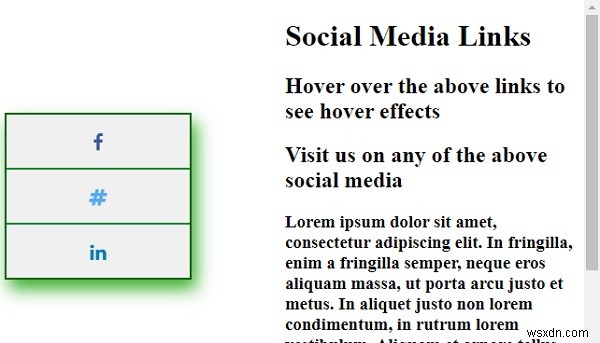 จะสร้างแถบไอคอนโซเชียลมีเดียด้วย CSS ได้อย่างไร? 