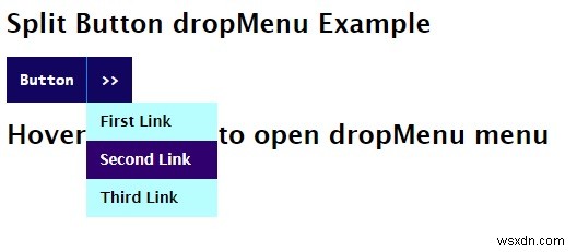 จะสร้างดรอปดาวน์ปุ่มแยกด้วย CSS ได้อย่างไร 