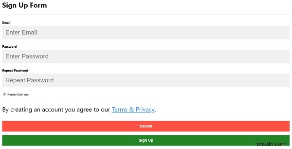 จะสร้างแบบฟอร์มลงทะเบียนด้วย HTML และ CSS ได้อย่างไร? 