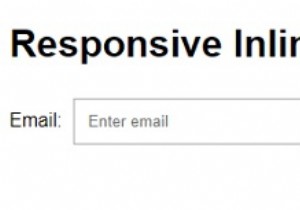 จะสร้างฟอร์มอินไลน์ที่ตอบสนองด้วย CSS ได้อย่างไร? 