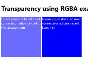 ความโปร่งใสของ CSS โดยใช้ RGBA 