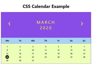 จะสร้างปฏิทินด้วย CSS ได้อย่างไร? 