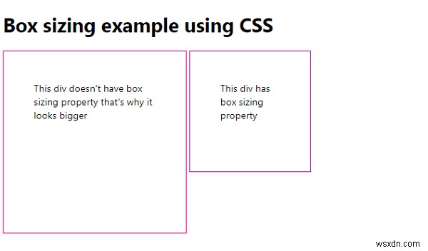 ความกว้างของกล่อง CSS3 พร้อมการปรับขนาดกล่อง 