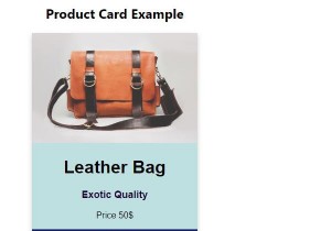 จะสร้างการ์ดผลิตภัณฑ์ด้วย CSS ได้อย่างไร? 