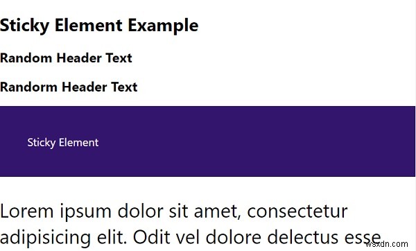 จะสร้างองค์ประกอบเหนียวด้วย CSS ได้อย่างไร 