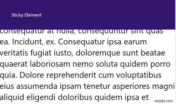 จะสร้างองค์ประกอบเหนียวด้วย CSS ได้อย่างไร 