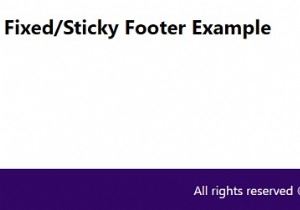 จะสร้างส่วนท้ายคงที่ / เหนียวด้วย CSS ได้อย่างไร 