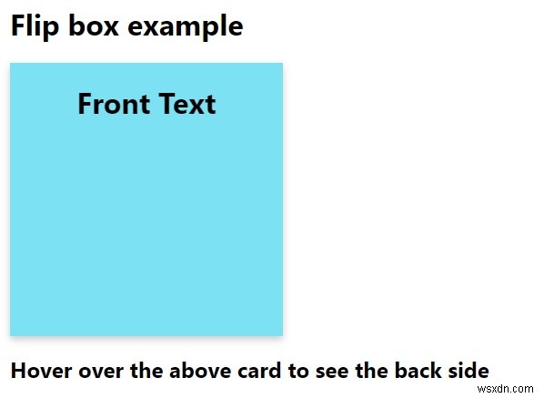 จะสร้างกล่องพลิกด้วย CSS ได้อย่างไร? 