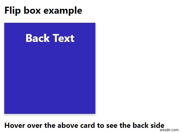 จะสร้างกล่องพลิกด้วย CSS ได้อย่างไร? 
