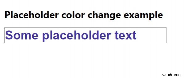 จะเปลี่ยนสีของแอตทริบิวต์ตัวยึดตำแหน่งด้วย CSS ได้อย่างไร 