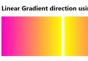 การตั้งค่าทิศทางของการไล่ระดับสีเชิงเส้นโดยใช้มุมใน CSS 