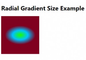 การตั้งค่าขนาดของรัศมีการไล่ระดับสีโดยใช้ CSS 