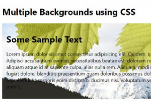 การเพิ่มพื้นหลังหลายอันด้วย CSS3 