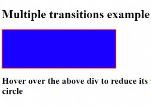 ดำเนินการเปลี่ยนหลายครั้งโดยใช้ CSS3 