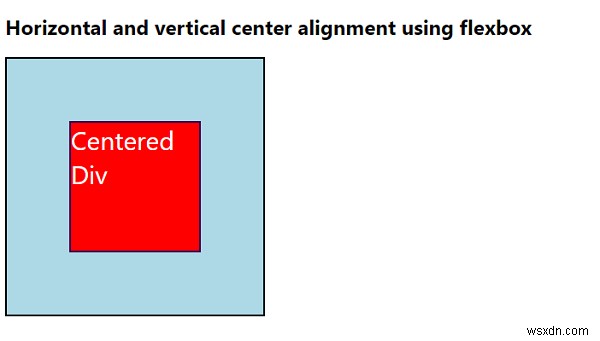 การจัดตำแหน่งกึ่งกลางแนวนอนและแนวตั้งด้วย Flexbox ใน CSS3 