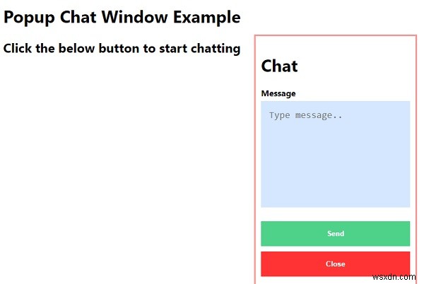 จะสร้างหน้าต่างแชทแบบป๊อปอัปด้วย CSS และ JavaScript ได้อย่างไร 
